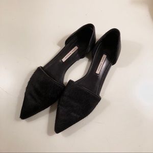 Zara Shoes - Zara Black Calf Hair d’Orsay Flats Zara Shoes - Zara Black Calf Hair d’Orsay Flats